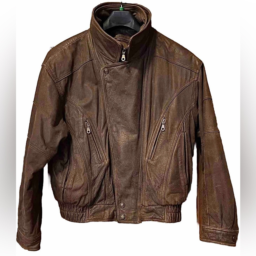 SOLD ‼️Mens WILSONS LEATHER Bomber Jacket Zip Out Thinsulate Lining Zipper Snaps - Picture 9 of 12